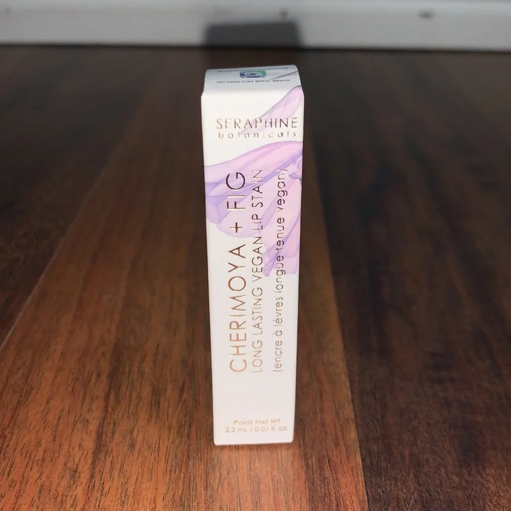 Seraphine Botanicals Cherimoya + Fig Vegan Lip Stain Latte New In Box NWT
